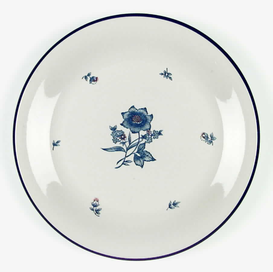 Versailles (Light Blue Flowers) 12" Chop Plate (Round Platter) by Newcor-1
