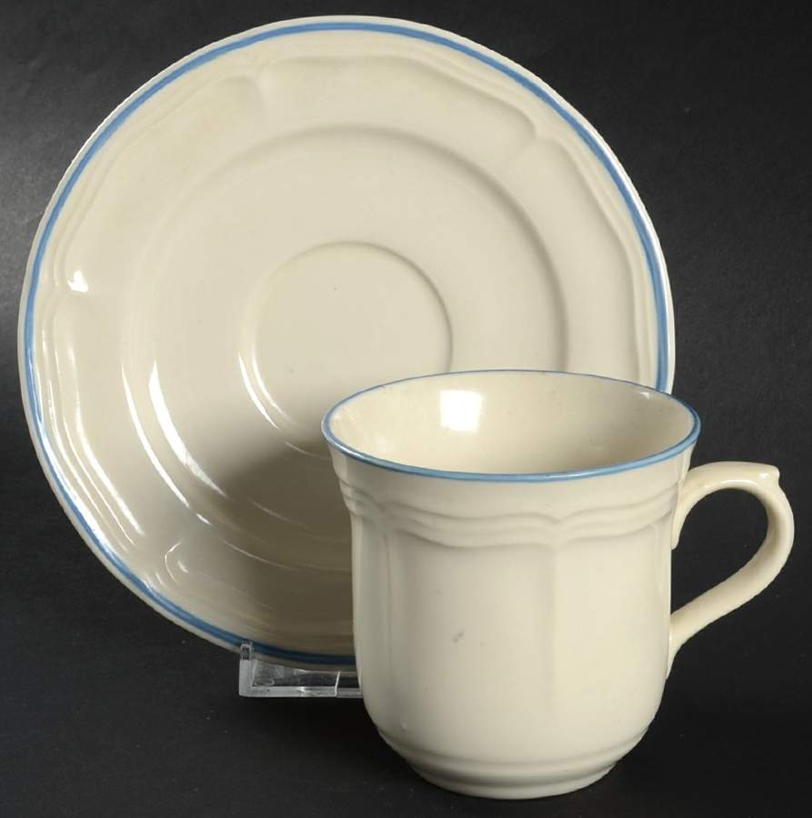 Vineyard Flat Cup & Saucer Set by Newcor-1