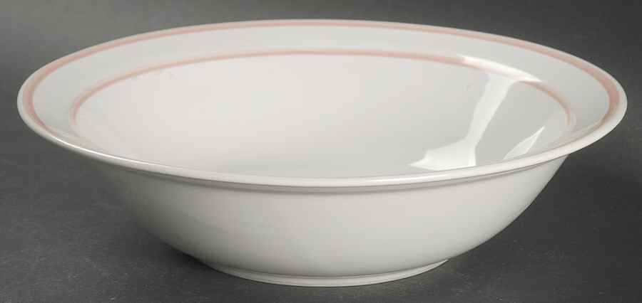 Westport Classic Pink (Pink Trim and Verge) Rim Cereal Bowl by Newcor-1