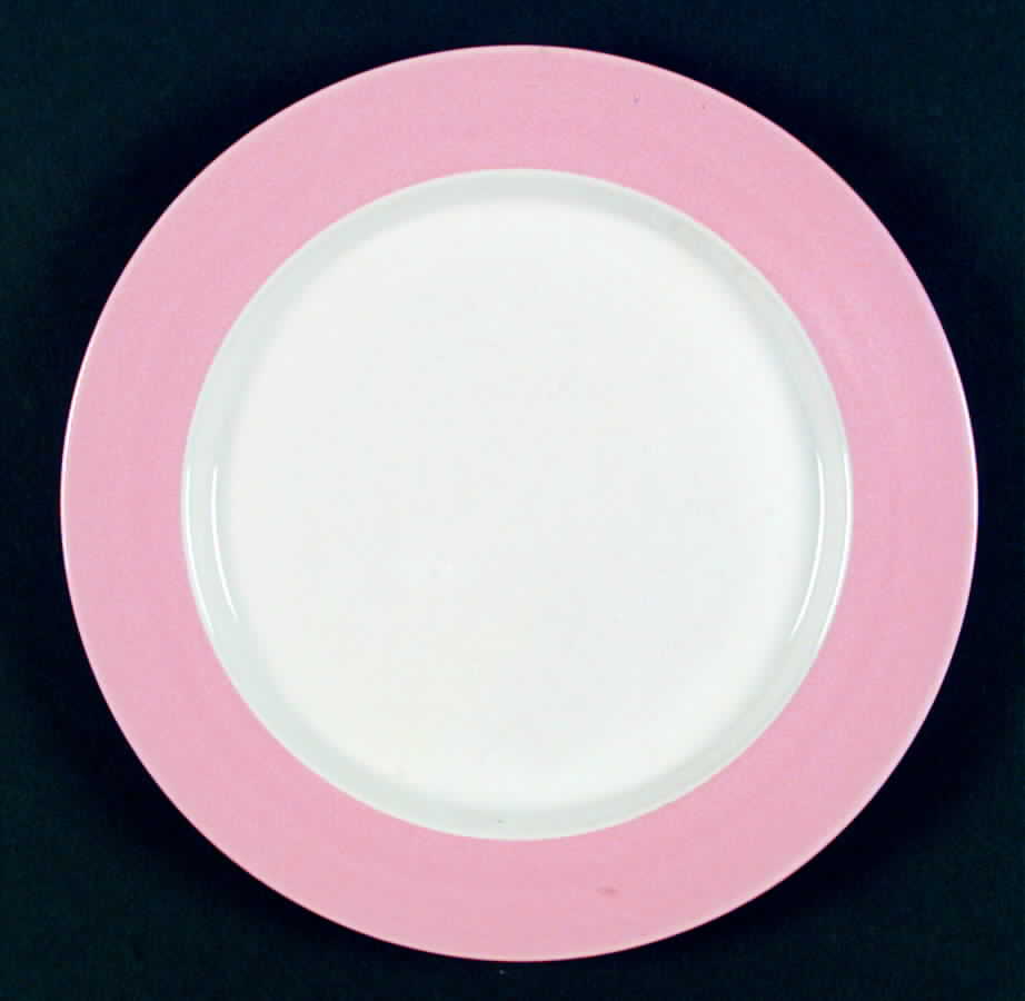 Westport Classic Pink (Pink Rim) Dinner Plate by Newcor-1