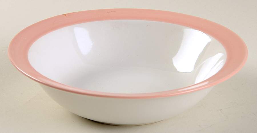 Westport Classic Pink (Pink Rim) Rim Cereal Bowl by Newcor-1