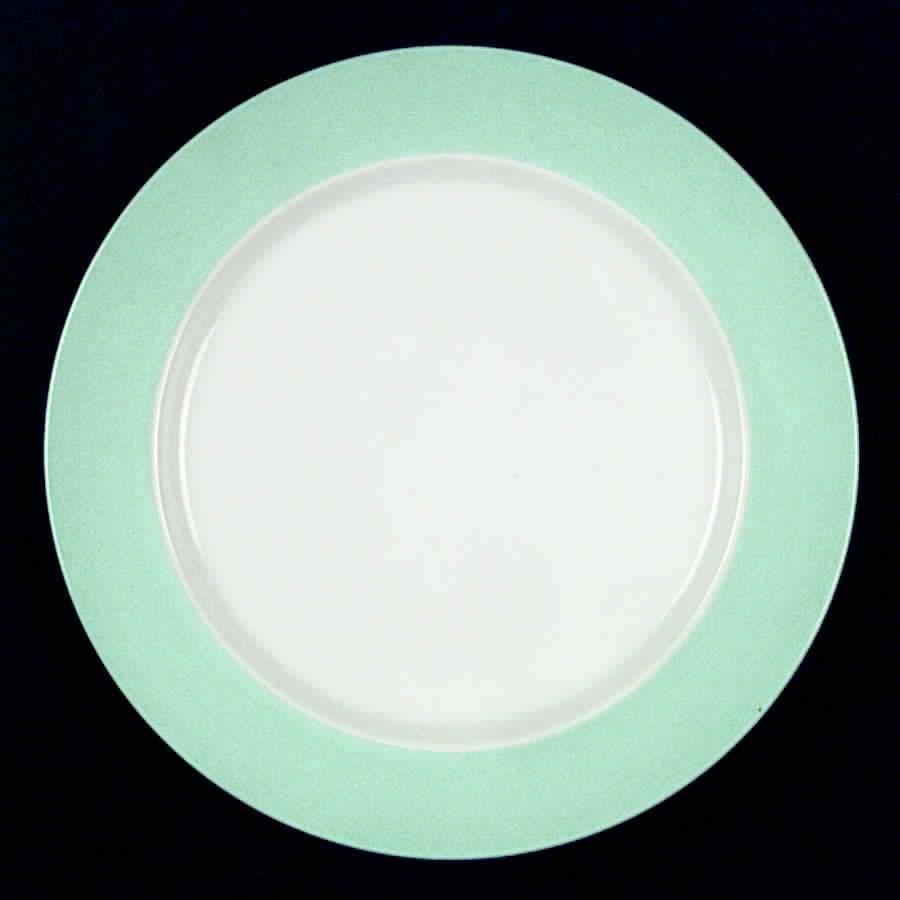 Westport Classic Aqua (Aqua Rim) Dinner Plate by Newcor-1