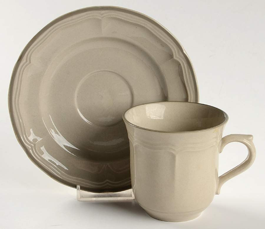 Whisper Flat Cup & Saucer Set by Newcor-1