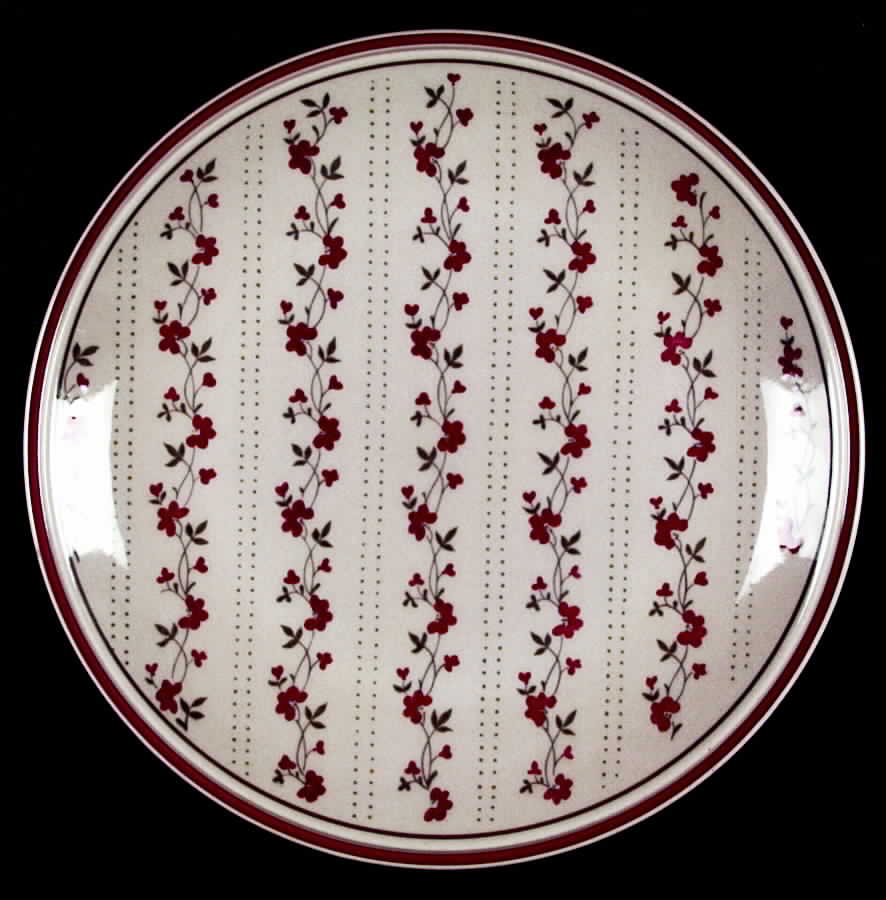 Williamsburg Burgundy Dinner Plate by Newcor-1