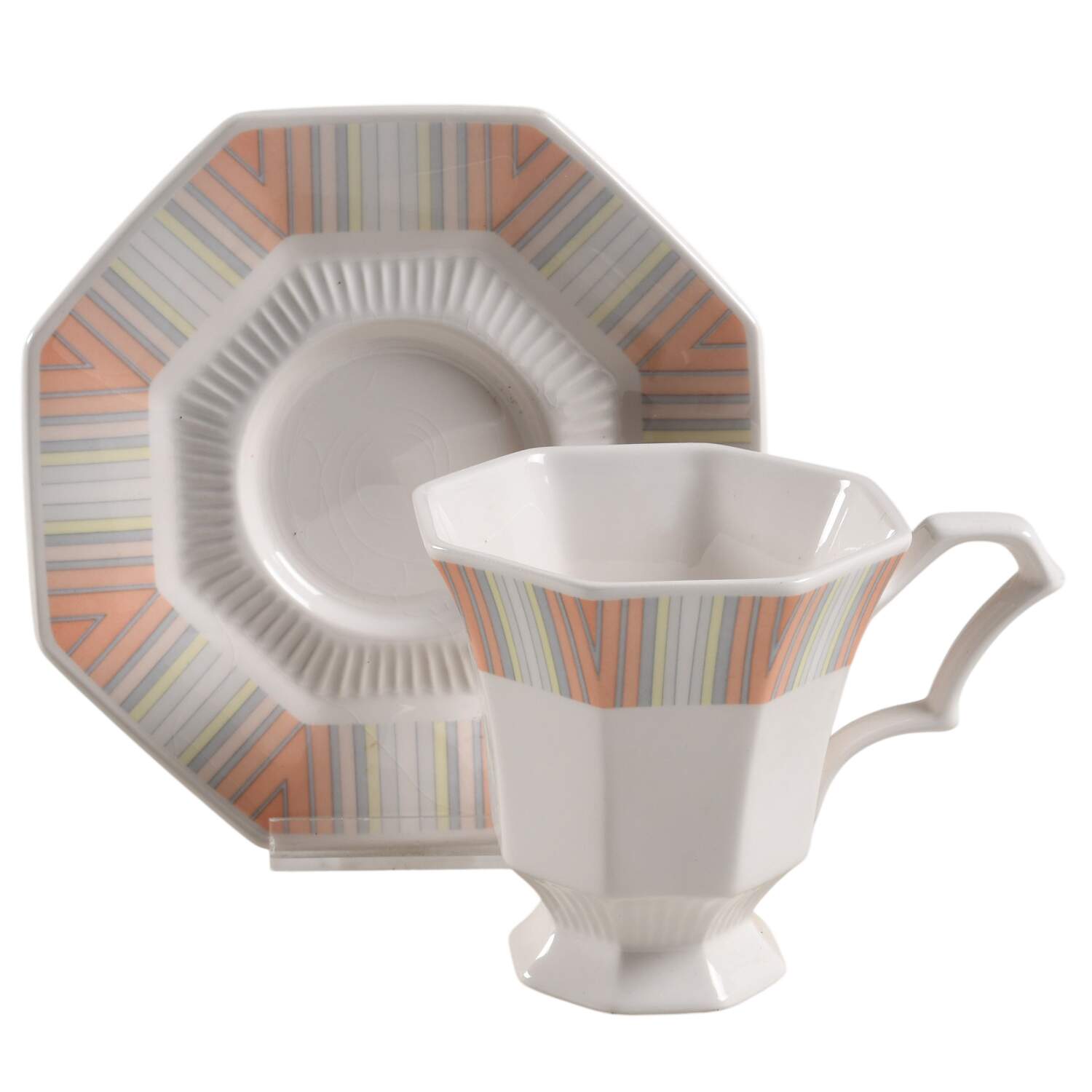 Accord Footed Cup & Saucer Set by Nikko-1
