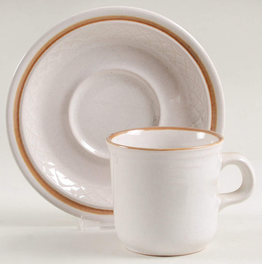Alpine Flat Cup & Saucer Set by Nikko-1