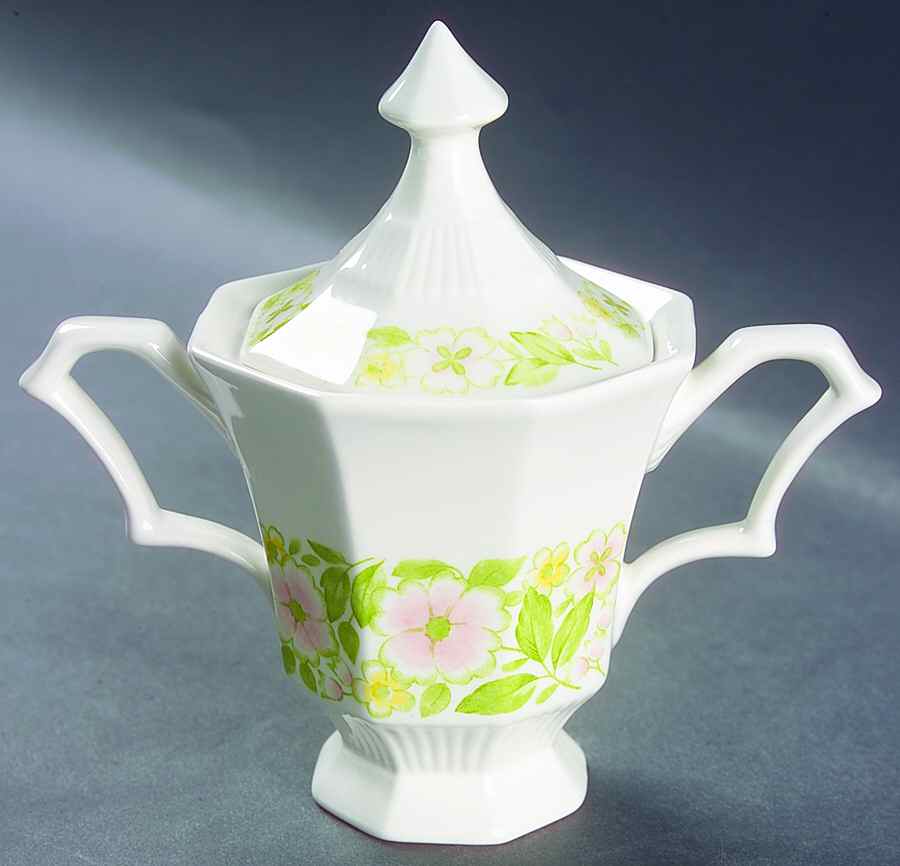 Aurora Sugar Bowl & Lid by Nikko-1