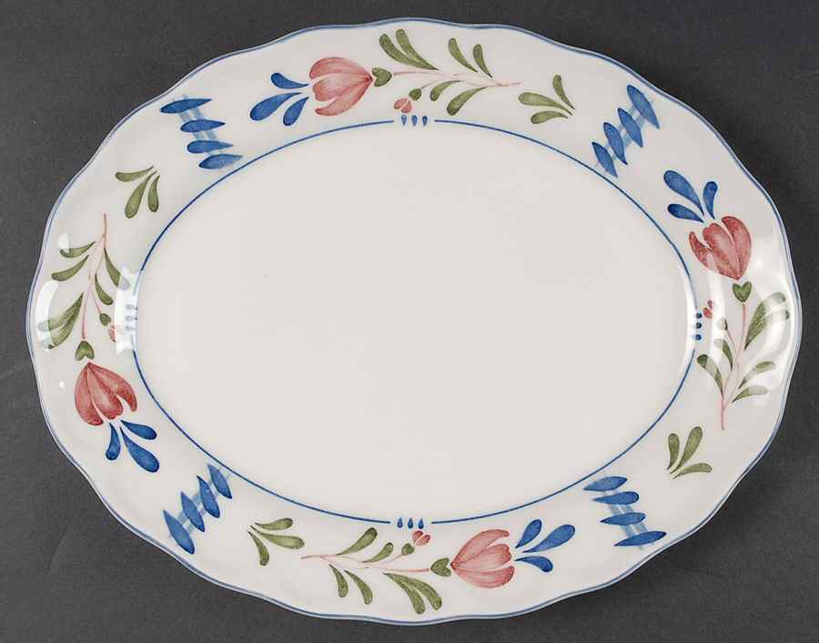 Avondale 11" Oval Serving Platter by Nikko-1