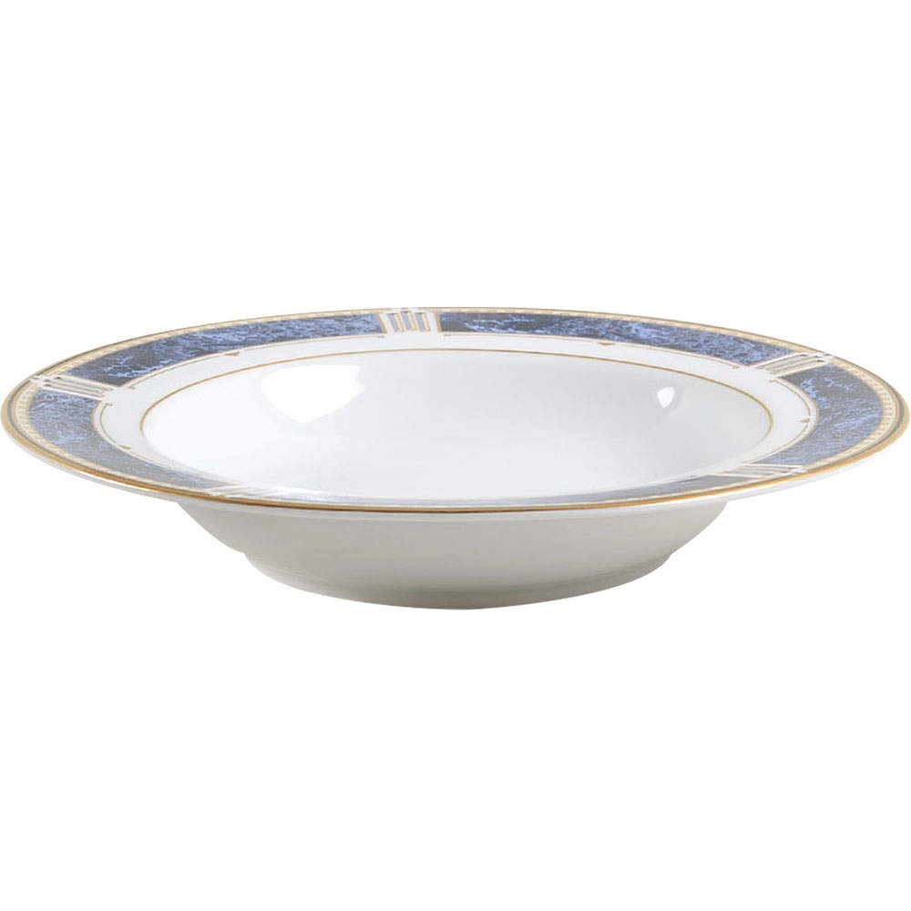 Azure Gold Large Rim Soup Bowl by Nikko-1