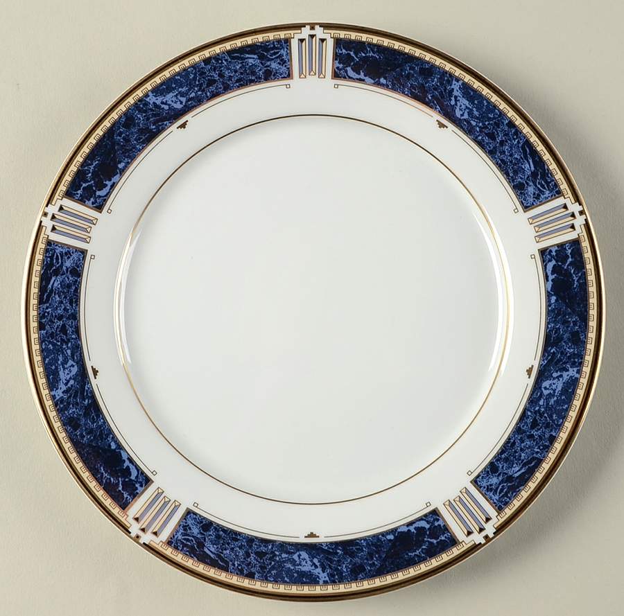 Azure Gold Salad Plate by Nikko-1