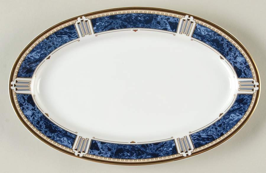 Azure Gold Relish/Butter Tray by Nikko-1