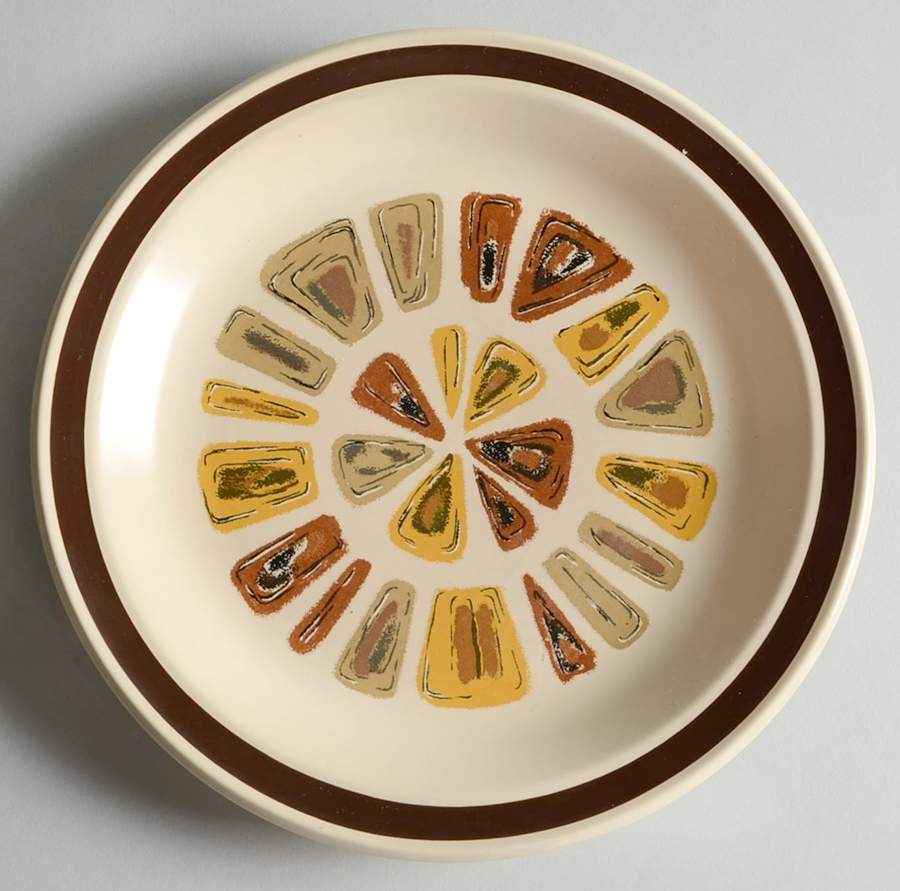 Aztec Gold Salad Plate by Nikko-1