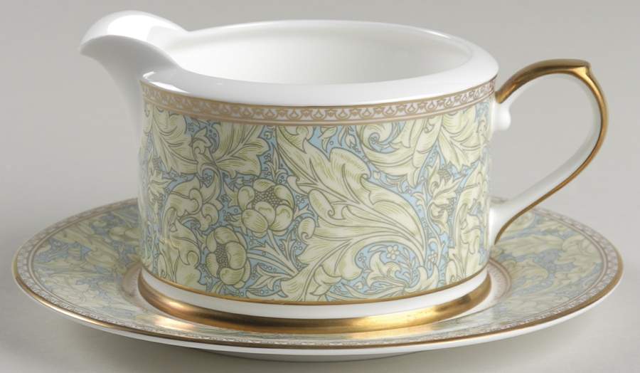 Bachelor's Button Gravy Boat & Underplate by Nikko-1