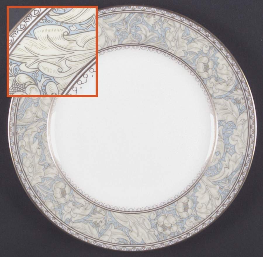 Bachelor's Button Salad Plate by Nikko-1