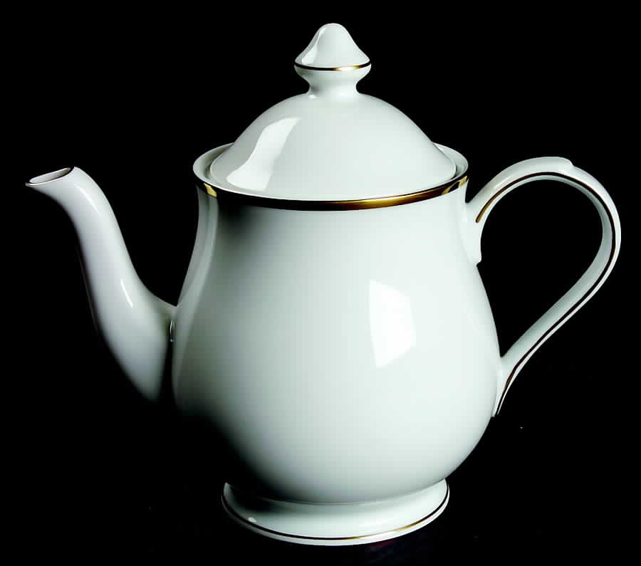 Band of Gold Teapot & Lid by Nikko-1