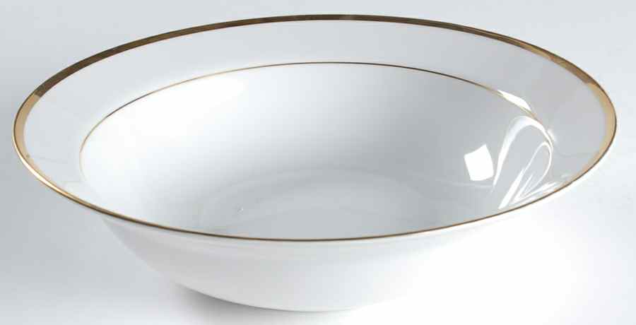 Band of Gold 9" Round Vegetable Bowl by Nikko-1