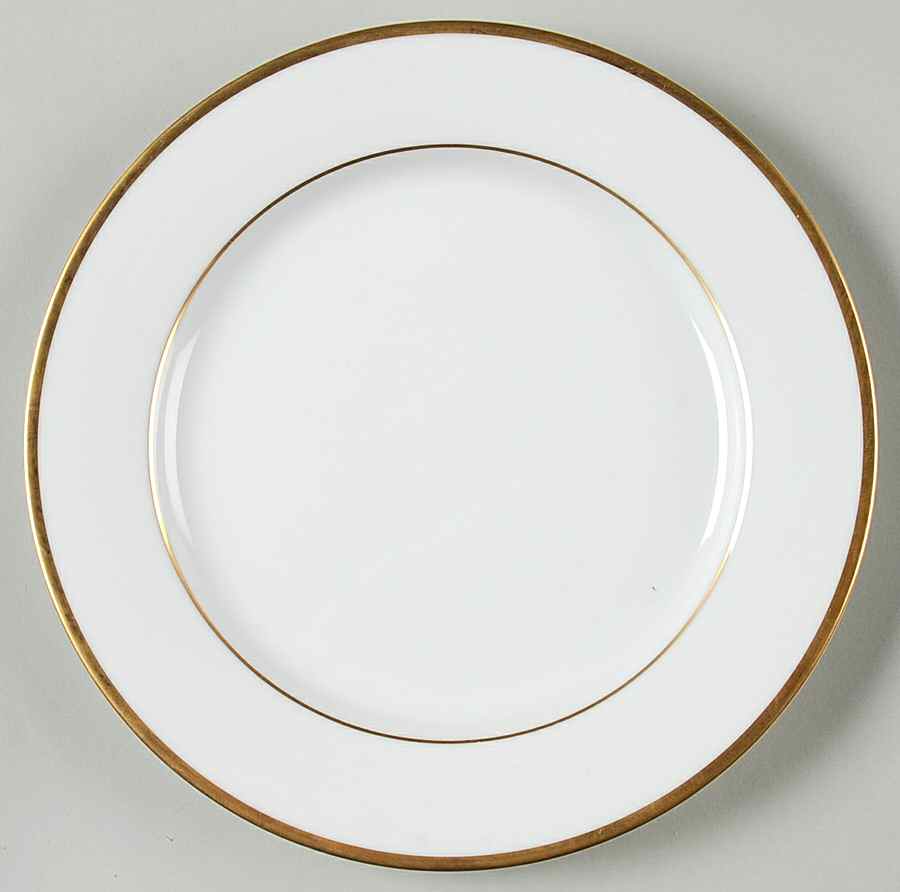 Band of Gold Salad/Dessert Plate by Nikko-1