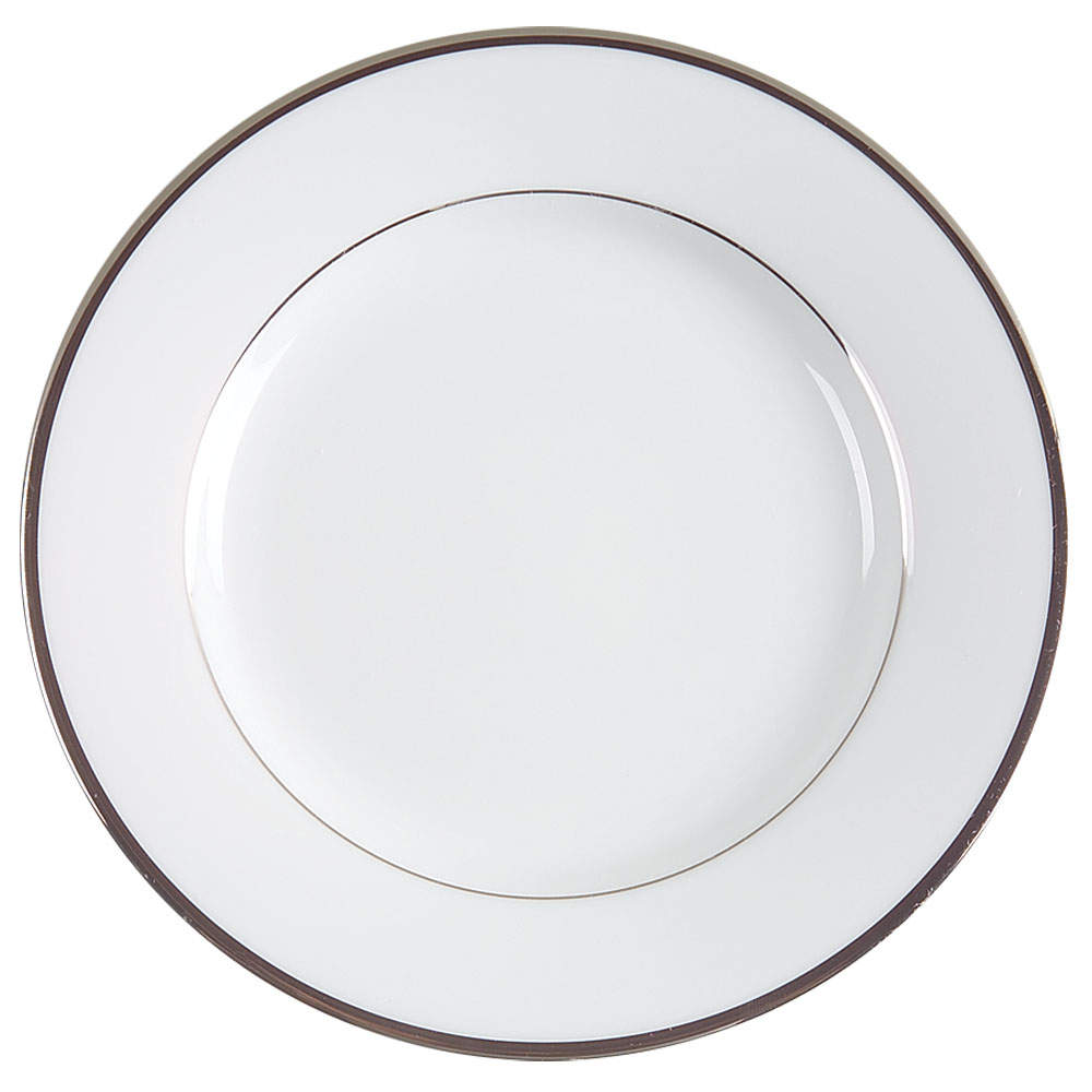 Band of Platinum Bread & Butter Plate/Gravy Underplate by Nikko-1