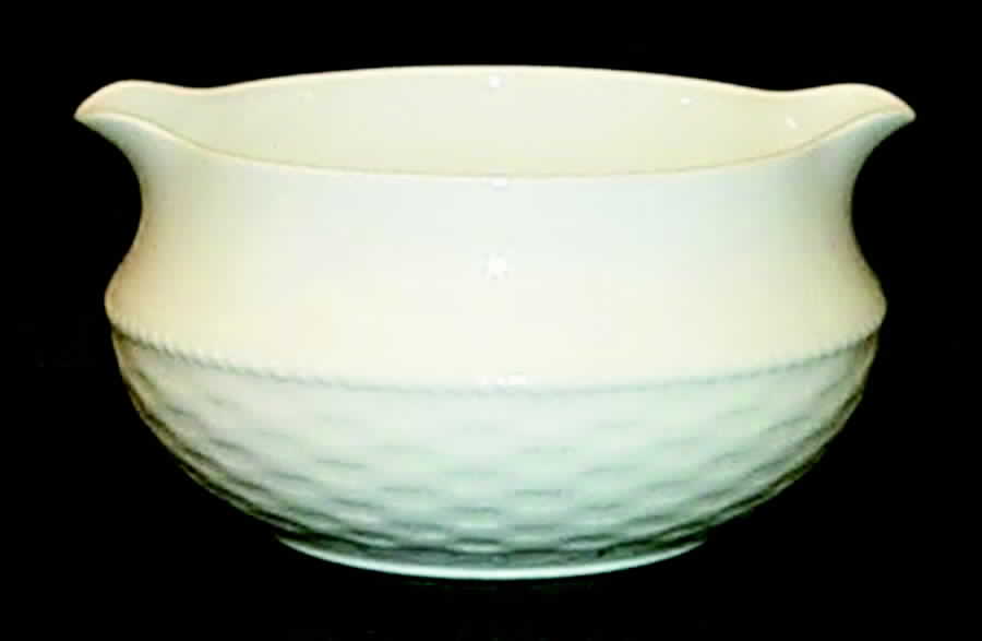 Basketry Round Gravy Boat by Nikko-1
