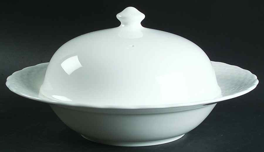 Basketry Round Covered Vegetable by Nikko-1