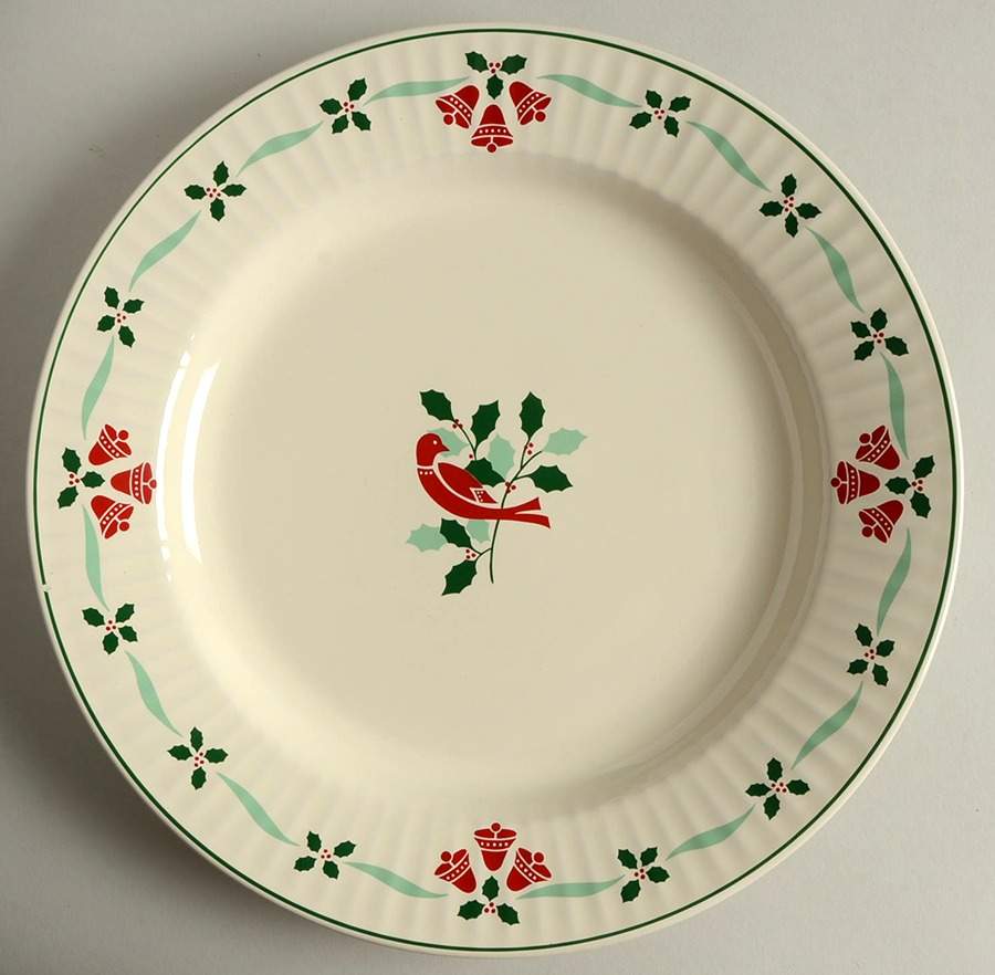 Bells & Holly 12" Chop Plate (Round Platter) by Nikko-1