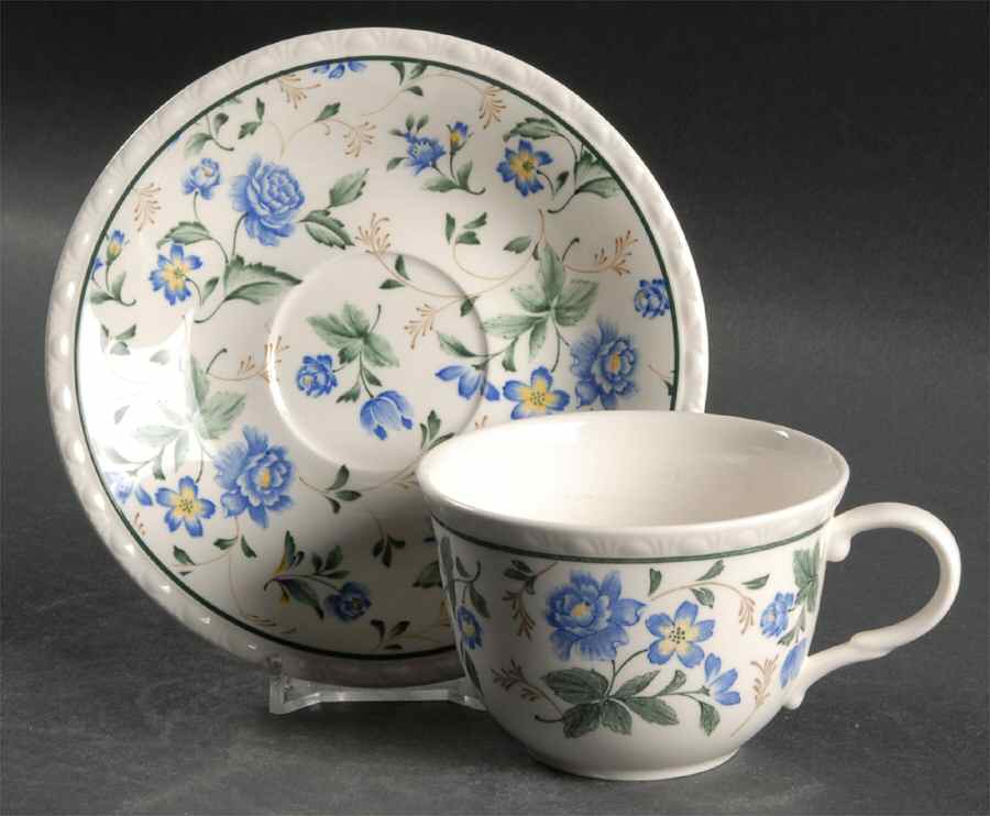 Bellport Flat Cup & Saucer Set by Nikko-1