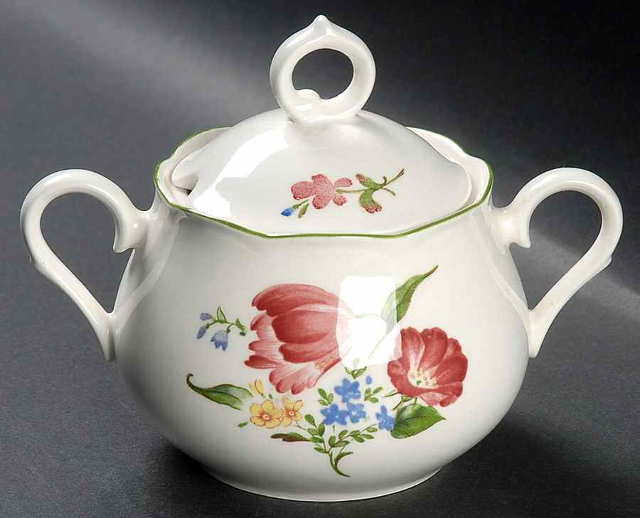 Biarritz Sugar Bowl & Lid by Nikko-1