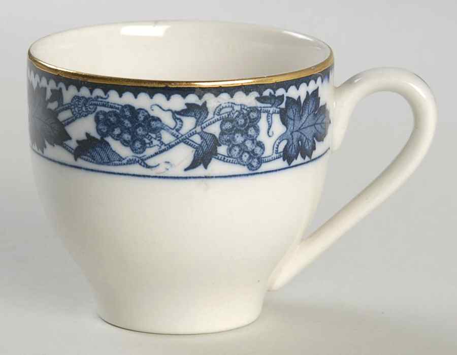 Blue Grape Flat Demitasse Cup by Nikko-1