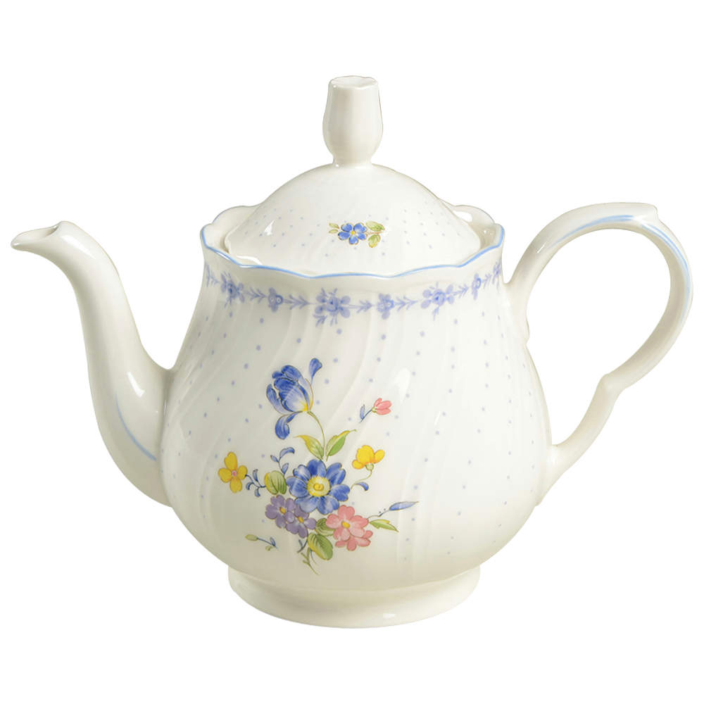 Blue Peony Teapot & Lid by Nikko-1