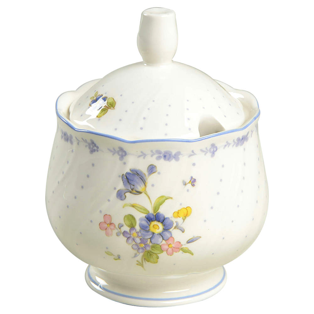 Blue Peony Sugar Bowl & Lid by Nikko-1