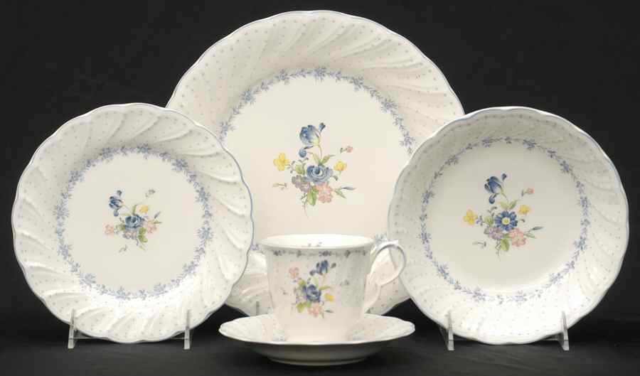 Blue Peony 5 Piece Place Setting by Nikko-1