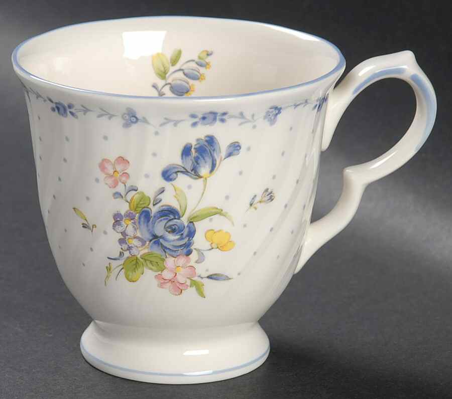 Blue Peony Footed Cup by Nikko-1