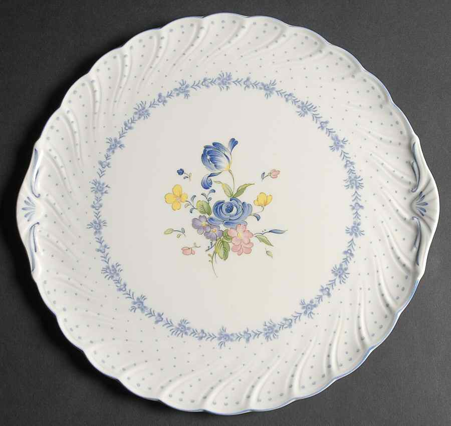 Blue Peony 12" Party/Serving Plate by Nikko-1