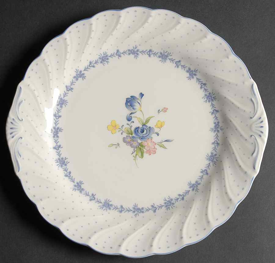 Blue Peony Party/Serving/Chip & Dip Plate by Nikko-1