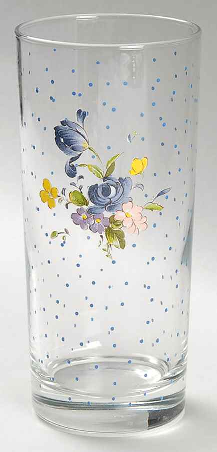 Blue Peony 14 Oz Glassware Tumbler by Nikko-1