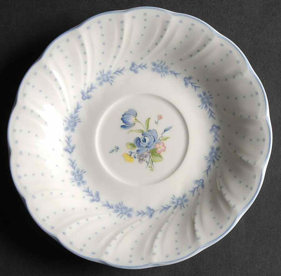 Blue Peony Saucer by Nikko-1