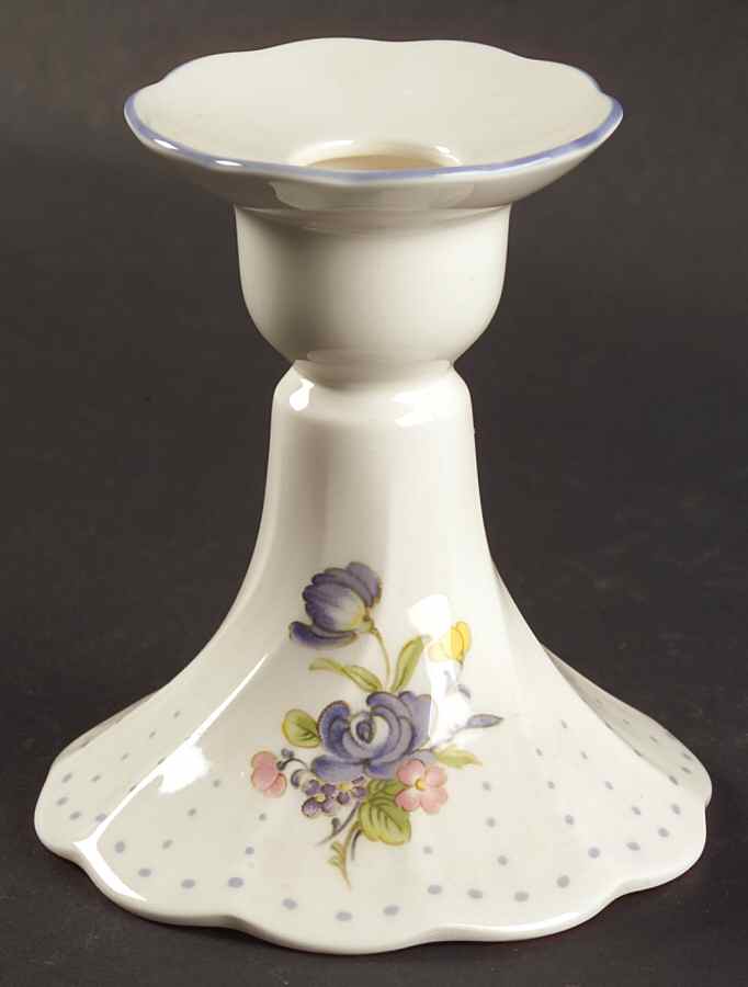 Blue Peony Small Candlestick by Nikko-1