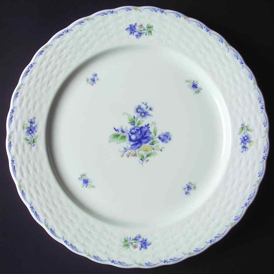 Blue Petals 11" Chop Plate (Round Platter) by Nikko-1