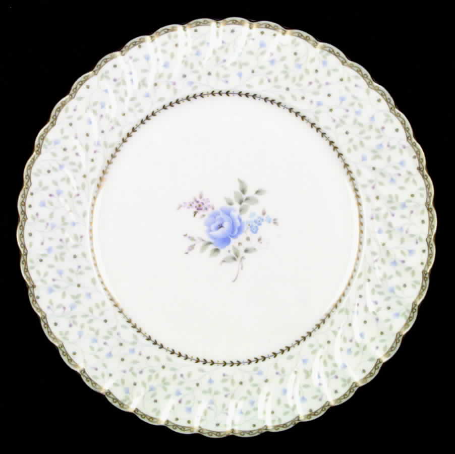 Blue Prose Dinner Plate by Nikko-1