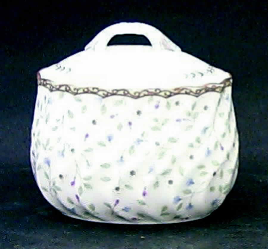 Blue Prose Sugar Bowl & Lid by Nikko-1