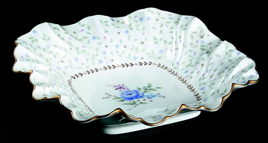 Blue Prose 7" Square Vegetable Bowl by Nikko-1