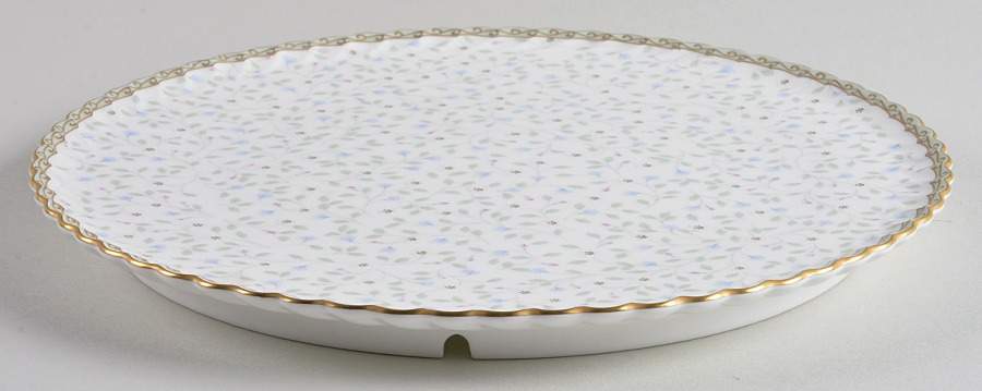 Blue Prose Cake Plate by Nikko-1