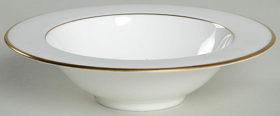 Blanc Pur Rim Fruit/Dessert (Sauce) Bowl by Nikko-1