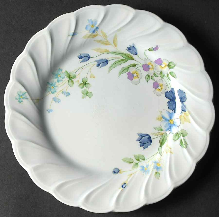Blue Tulip Salad Plate by Nikko-1