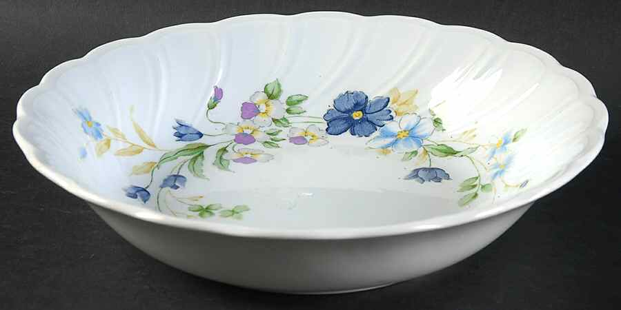 Blue Tulip Coupe Soup Bowl by Nikko-1