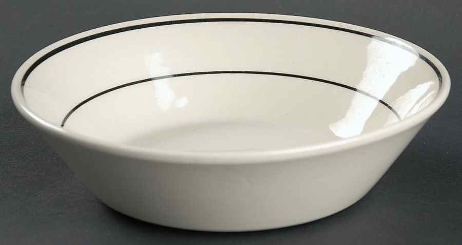 Black Triad Coupe Cereal Bowl by Nikko-1