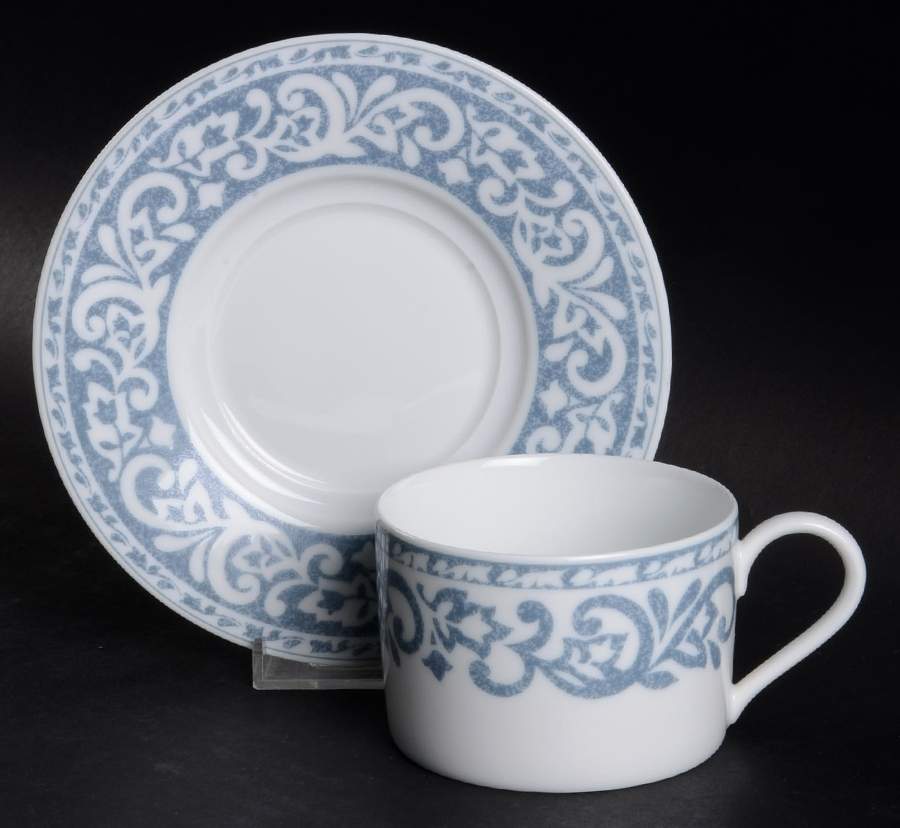 Blueprint Flat Cup & Saucer Set by Nikko-1