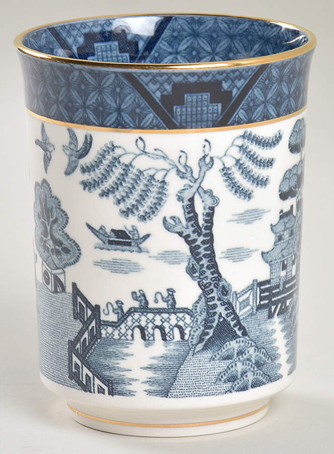 Blue Willow Cup No Handle by Nikko-1