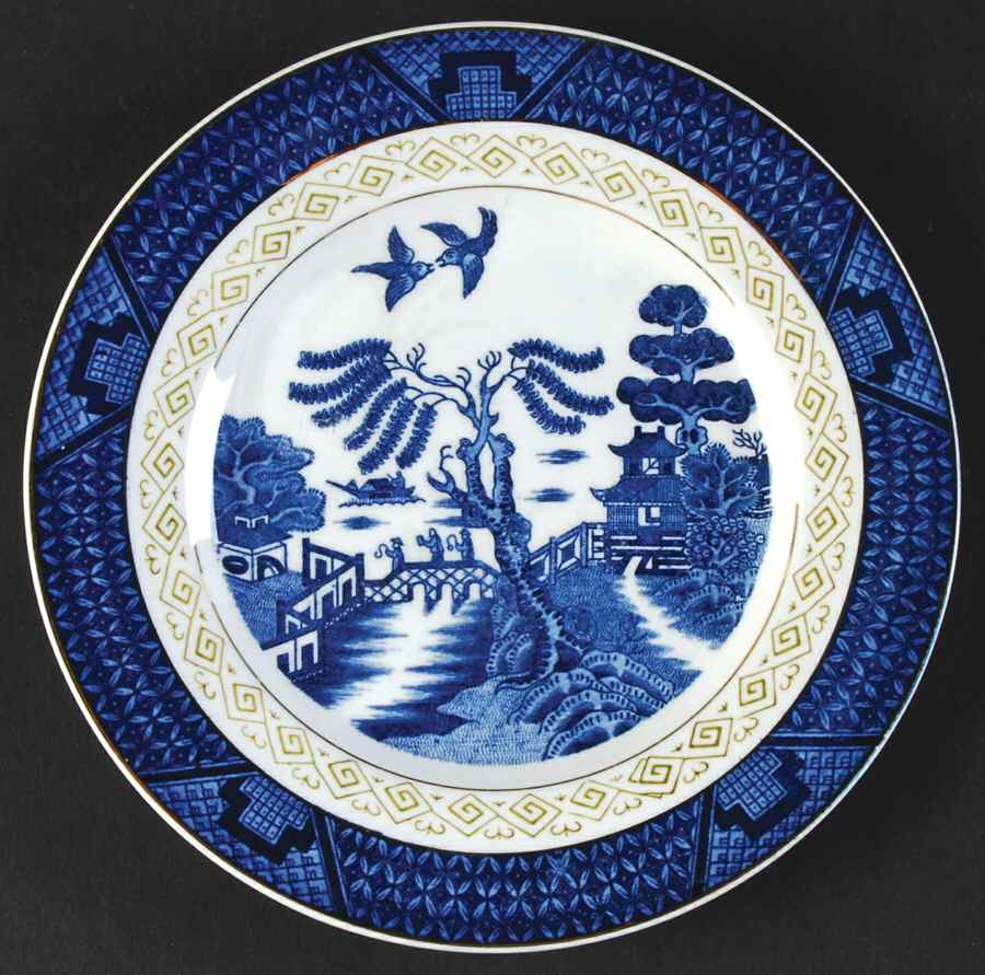 Blue Willow Dessert/Pie Plate by Nikko-1