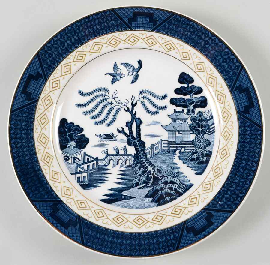 Blue Willow Luncheon Plate by Nikko-1